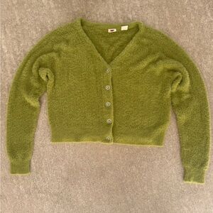 Levi's Olive Button-Up Cardigan